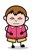 © TheToonCompany - Stomach Pain - Teenager Cartoon Fat Boy Vector Illustration