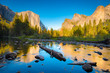 Yosemite National Park at sunset in summer, California, USA