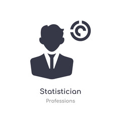 statistician icon. isolated statistician icon vector illustration from professions collection. editable sing symbol can be use for web site and mobile app