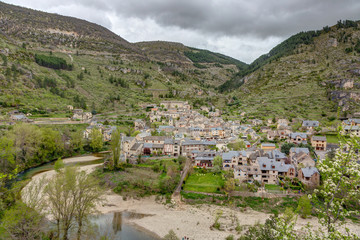 Wall Mural - Panorama de Sainte-Enimie en Lozere - Occitanie - France