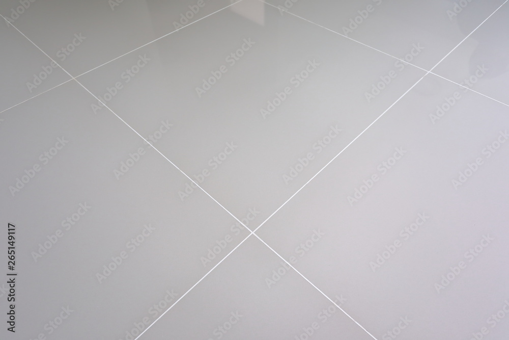 gray tile floor in new house - obrazy, fototapety, plakaty 