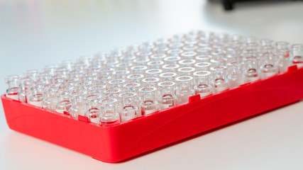 Wall Mural - Test tubes and flasks in a chemical laboratory