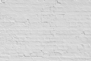 Poster - White Vintage Brick Wall Background or Texture