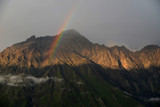 Fototapeta Tęcza - Rainbow in the mountains