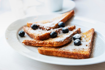 Homemade french toast with Butter (Pain perdu)