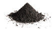 © Yeti Studio - Pile of black soil, isolated on white background
