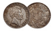 Germany german silver coin 2 two thaler double thaler Brunswick and Lueneburg minted 1856