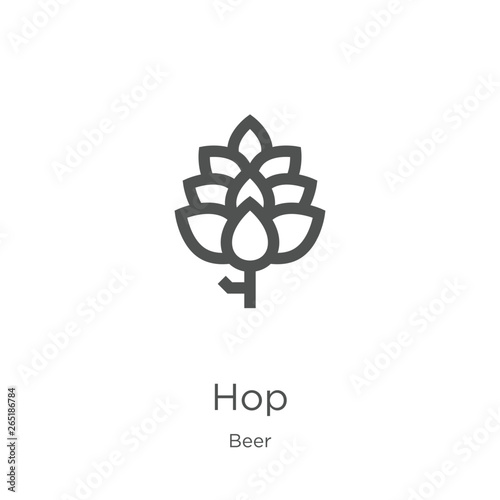 Fotografía hop icon vector from beer collection