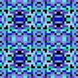 © Eigens - seamless repeatable pixel pattern background. abstract mosaic background with squares can be used for wallpaper, fabric, textile or clothing design.