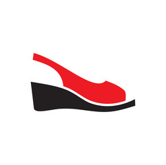Poster - shoe icon on background for graphic and web design. simple vector sign. internet concept symbol for 