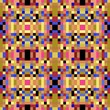 © Eigens - seamless pixel pattern mosaic. abstract background with squares can be used for wallpaper, fabric, textile or clothing design.