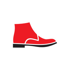 Poster - shoe icon on background for graphic and web design. simple vector sign. internet concept symbol for 