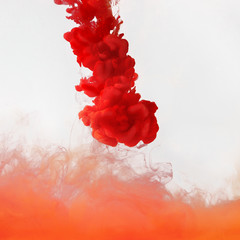 Poster - Colored smoke underwater