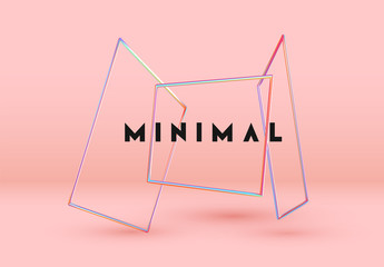 Poster - Vector Objects 3d shape.