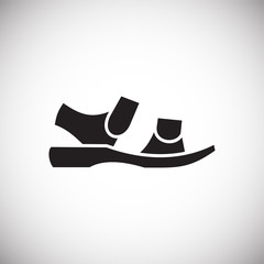 Poster - shoe icon on background for graphic and web design. simple vector sign. internet concept symbol for 