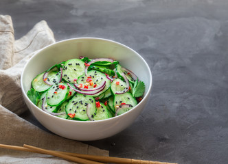 Canvas Print - Asian cucumber salad