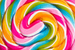 Detail of colorful lollipop.
