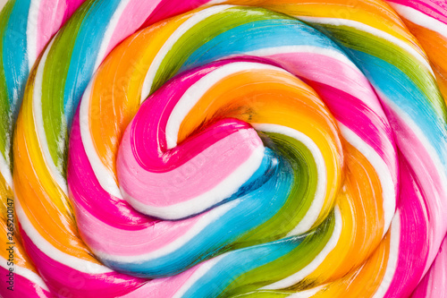Photographie Detail of colorful lollipop.