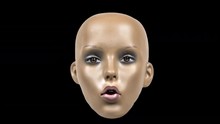 Mannequin Doll Freaky Head Face Glitch Technology