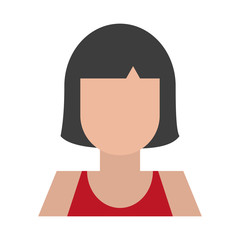 Sticker - woman avatar cartoon character portrait