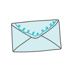 Sticker - Sealed blue envelope