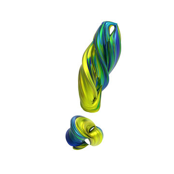 Alphabet font of melting liquid mental, 3d rendering,conceptual image.