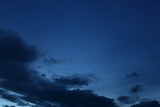 Fototapeta Na sufit - black cloud on blue night sky