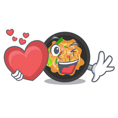 Sticker - With heart pat thai in the cartoon shape