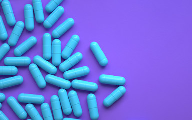 Wall Mural - pile of colorful pills,3d rendering,conceptual image.