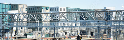 Fotomural Akrobaten pedestrian bridge in Oslo, Norway