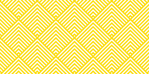 Wall Mural - Summer background chevron pattern seamless yellow and white.