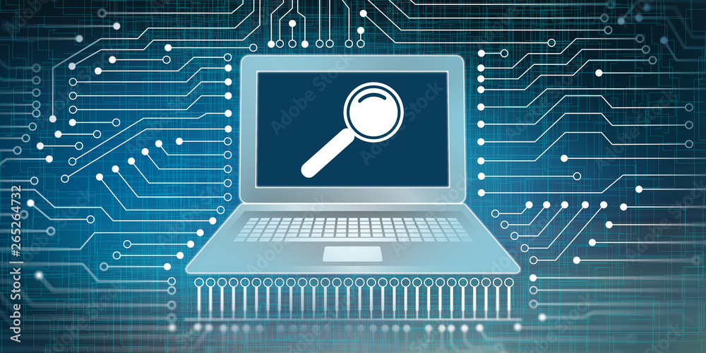 Search and network connection concept Stock Illustration | Adobe Stock