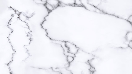 White marble texture with natural pattern for background.