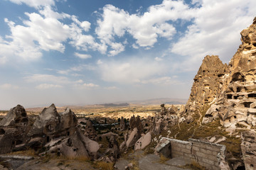 Old houses in rock