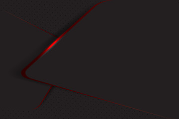 Wall Mural - red and black abstract material frame layout modern tech with layer design template background