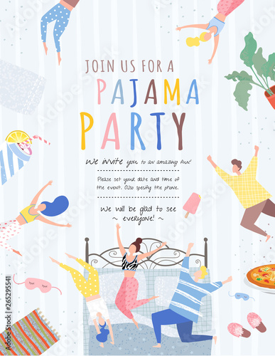 341 Slipper Party Pajama Fototapeten Leinwandbilder Und Aufkleber Wallsheaven