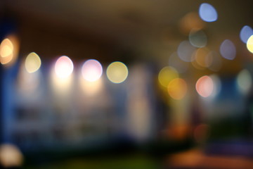 Blurred Interior of Room Background with Cool Bokeh.