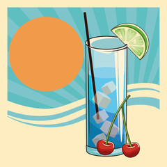 Sticker - alcoholic drink beverage cartoon