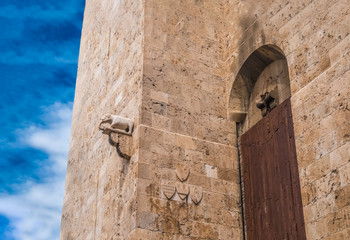 Wall Mural - Torre dell'Elefante (Iower of the elephant)  a medieval tower in the Castello district of Cagliari, Sardinia, Italy. Built in the XIII century