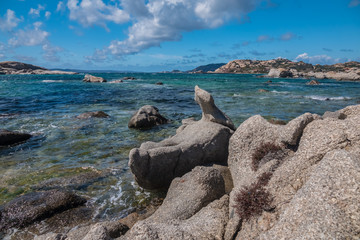 La Maddalena Archipelago National Park, on the coast of Sardinia province of Sassari,  northern Sardinia, Italy.