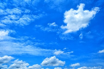 Wall Mural - white clouds with blue sky background.