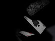 POKER cards falls. ace of spades, ace of hearts, background, wallpaper