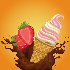 Sticker - ice cream cone