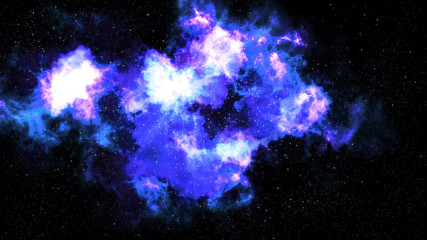 Wall Mural - universe filled with stars, deep space nebula and galaxy