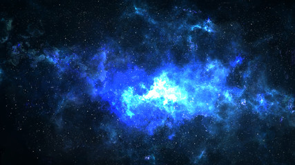 Wall Mural - universe filled with stars, deep space nebula and galaxy