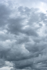 contrast dramatic cloudy sky. the sky with thunder clouds.