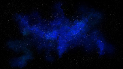 Wall Mural - universe filled with stars, deep space nebula and galaxy