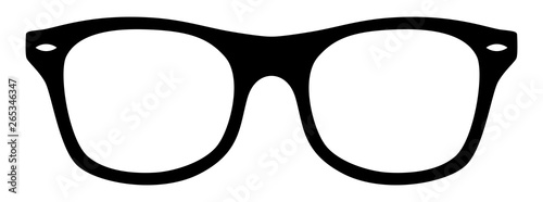 Fotografía Nerd-Brille / schwarz-weiß / Vektor / freigestellt