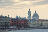 Fototapeta Młodzieżowe - view of the Catherine Church on Vasilievsky island in St. Petersburg