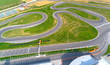 Race track, aerial view.
